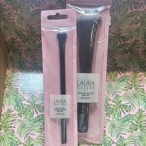 Laura Geller Pink Makeup Brush Duo